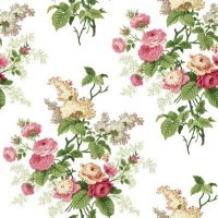 Обои бумажные York Wallcoverings Waverly Cottage белые ER8180 0.52 м