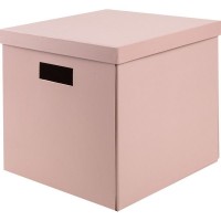 Коробка складная 31х31х30 см картон цвет розовый