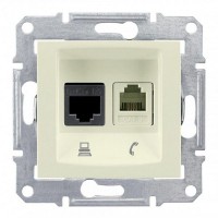 Розетка компьютерная Schneider Electric SEDNA SDN5100147