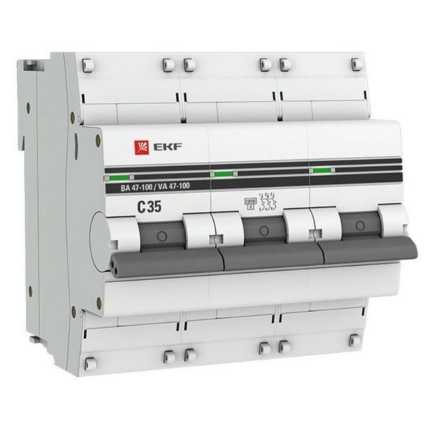 Выключатель автоматический EKF PROxima mcb47100-3-35C-pro 3Р 230В 35А