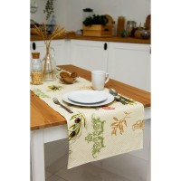 Дорожка столовая AMARO HOME Grace Оливия 150х40 см