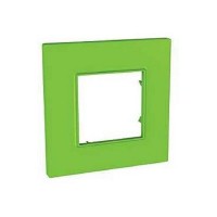 Рамка для розеток Schneider Electric Unica Quadro 1 пост, цвет киви