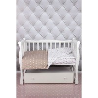 Комплект постельного белья AmaroBaby Baby Boom Звезды в кроватку, бязь 3 предмета