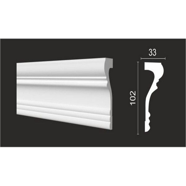 Молдинг стеновой DECOR-DIZAYN DD604 33х2000 мм