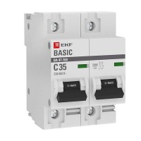 Выключатель автоматический EKF Basic mcb47100-2-35C-bas 2Р 230В 35А