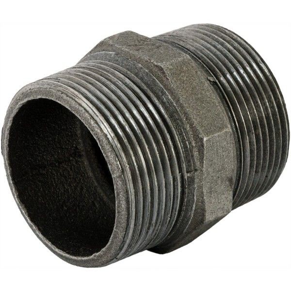 Ниппель, 1.1/2 "34;, чугун, цвет чёрный