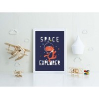 Постер в раме ПростоПостер Space Explorer 681443013048, 60х90 см