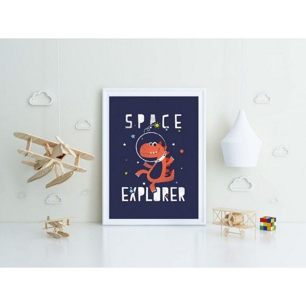 Постер в раме ПростоПостер Space Explorer 681443013048, 60х90 см