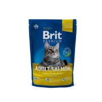 Сухой корм для взрослых кошек BRIT Premium Cat Adult Salmon Лосось в соусе 800 г