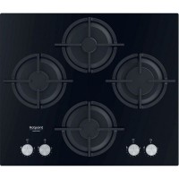Варочная панель газовая Hotpoint QS 61S/BK, 4 конфорки, 60x51 см, цвет чёрный