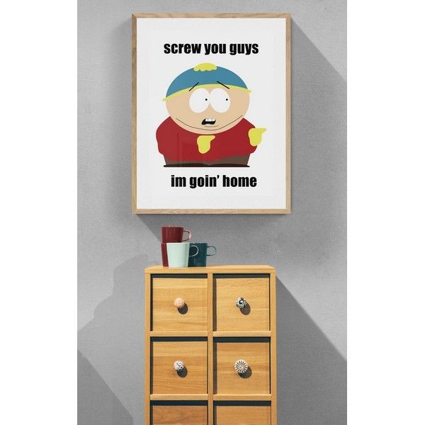 Постер Просто Постер South Park : Саус Парк - Screw You Guys 40х50 см