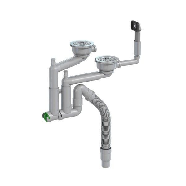 Сифон для мойки PREVEX Smartloc 42K13923 двойной