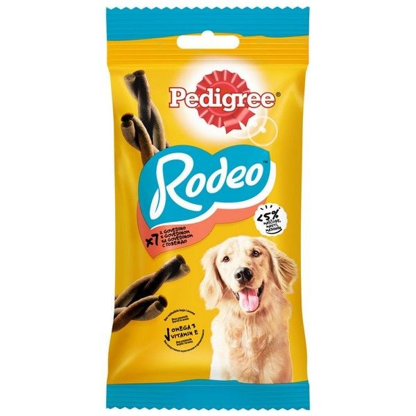 Лакомство для взрослых собак PEDIGREE Rodeo с говядиной, 123г