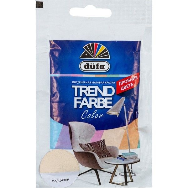 Краска для стен и потолков Trend Farbe цвет Марципан 50 мл