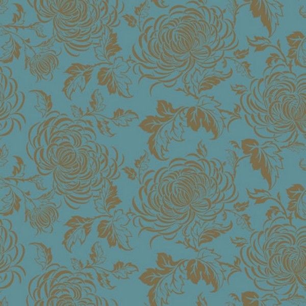 Обои флизелиновые Carlisle Company Peacock Alley голубые 0.70 м CL0952
