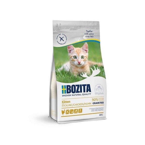 Сухой корм для котят и беременных кошек BOZITA Kitten Grain Free беззерновой Курица 400 г
