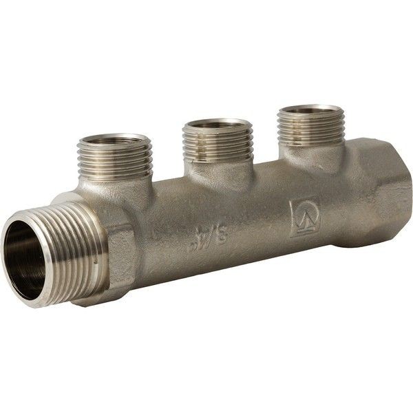 Коллектор с наружной резьбой Valtec на 3 выхода, 3/4 "34;x1/2 "34; VTc.500.N.0503
