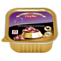 Влажный корм для собак «СпецМяс Деликатес», Желудочки куриные, 150г