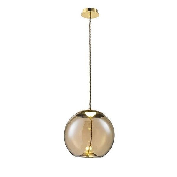 Подвесная люстра светодиодная Lumien Hall Avila LH4110/1PC-GD-AM нейтральный свет 3 м²