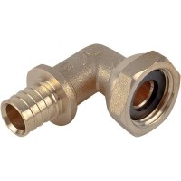 Угольник аксиальный ProAqua с накручивающейся гайкой, 1/2 "34;х16 мм, латунь