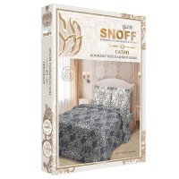 Комплект постельного белья евро Для Snoff Сатин Султанна 105565, сатин