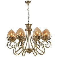 Люстра подвесная Lumien Hall Olivi 3304/8H-ABPAB-AM E14 8 ламп 24 м²