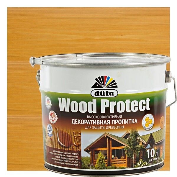 Антисептик Wood Protect цвет сосна 10 л