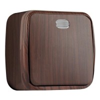 Выключатель EKF Basic Минск EGV10-121-40 Темное дерево