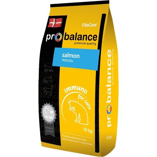 Сухой корм для кошек PROBALANCE Immuno Protection Лосось 10 кг