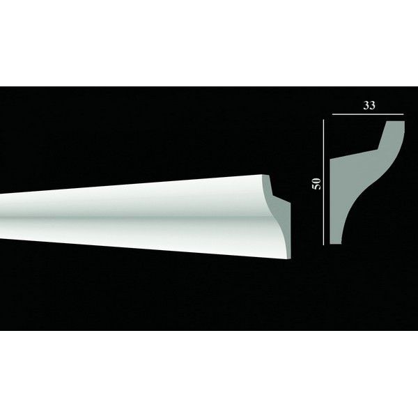 Молдинг потолочный Decor-Dizayn DD506 33х2000 мм дюропласт