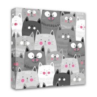 Картина Симфония Кошки 1-027, 30х30 см
