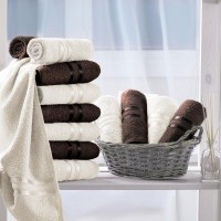 Полотенце для рук Harmonika Цвет: Кофейный, Молочный (30х50 см - 12 шт) br33680