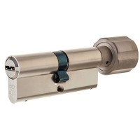 Цилиндр Abus D12 NIS, 35х35 мм, ключ/вертушка, цвет никель