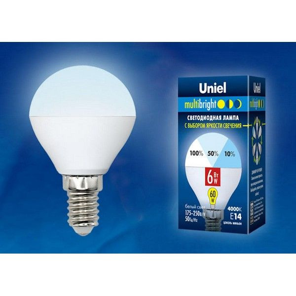 Светодиодная лампочка Uniel LED-G45-6W Multibright UL-00002376