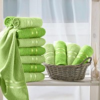 Полотенце для рук Harmonika Цвет: Салатовый, Зеленый (30х50 см - 12 шт) br33735