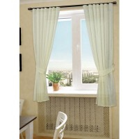 Шторы для кухни Sanpa Веста бежевый 145х180 см