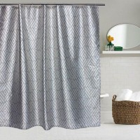 Штора для ванной Bath Plus жаккард RHOMBUS EYES 200x180, серый