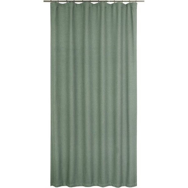 Штора на ленте «Иман» 160x260 см цвет зелёный