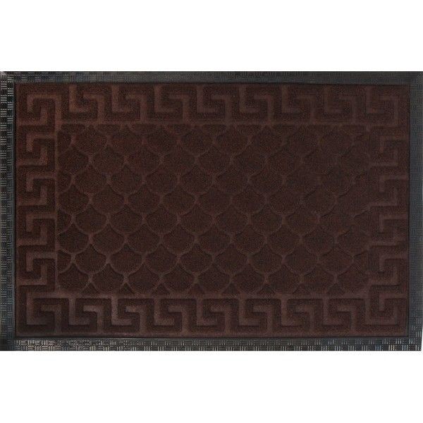 Коврик Inspire Lenzo 40x60 см, полиэфир/резина, цвет коричневый