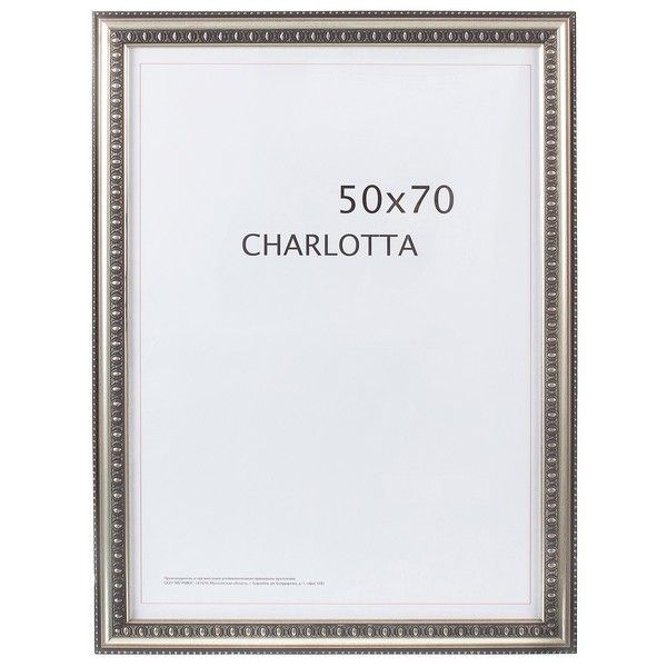 Рамка Charlotta цвет серебро размер 50х70