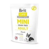 Сухой корм для мини-собак склонных к аллергии BRIT Care Mini GF Adult Lamb беззерновой Ягненок 400 г