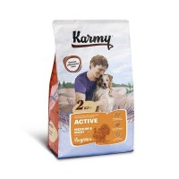 Сухой корм для собак средних и крупных пород, подверженных повышенных физическим нагрузкам KARMY Active Medium&Maxi Индейка 2 кг