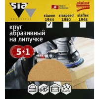 Круг абразивный для шлифмашин sia Abrasives so6-150-0-150