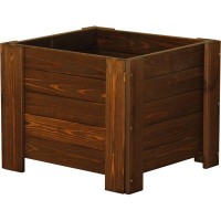 Кашпо для цветов Пихква 46x45x40 см v82 л дерево палисандр/коричневый