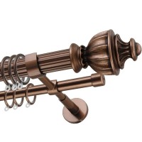 Декоративный карниз Selebrity двухрядный Лантерна Коричневый 33 мм, 180 см