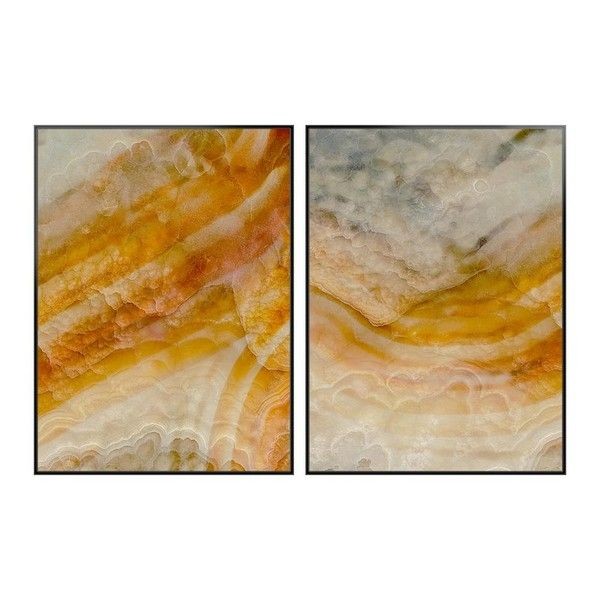 Комплект картин ArtWork Stone Abstraction Blinding Sun, 56х76 см, 2 шт