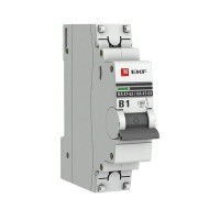 Выключатель автоматический EKF PROxima mcb4763-1-01B-pro 1Р 230В 1А