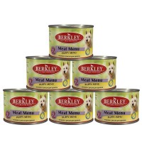Консервы Berkley Puppy Menu для Щенков ягненок с рисом №2 200г (6 шт.)