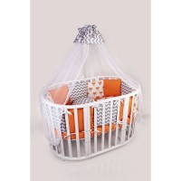Комплект постельного белья AmaroBaby в кроватку, бязь 19 предметов