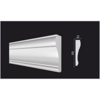 Молдинг стеновой Decor-Dizayn 151A 22х2000 мм дюропласт